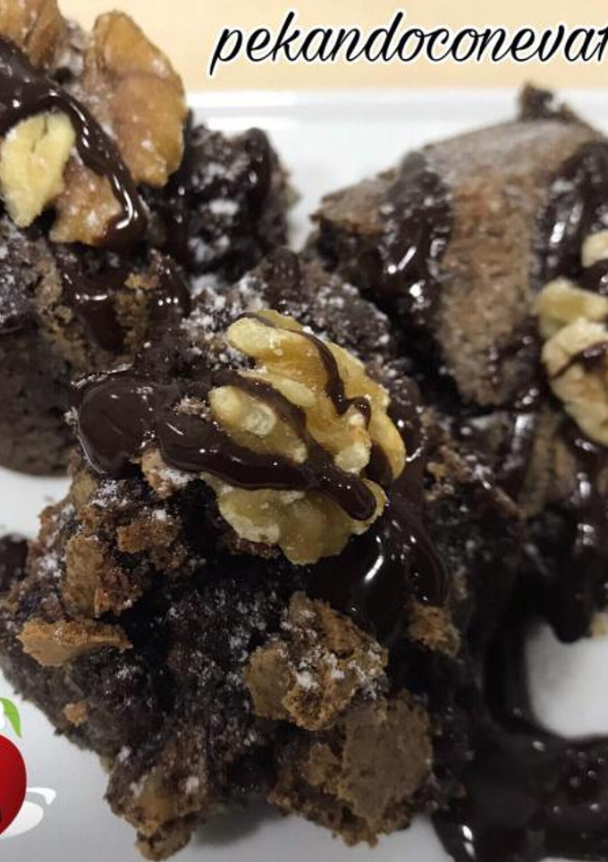 Una foto de Brownie de chocolate