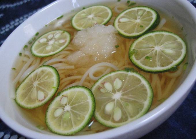 Sudachi Noodles - Use Udon, Somen or Hiyamugi Noodles recipe main photo