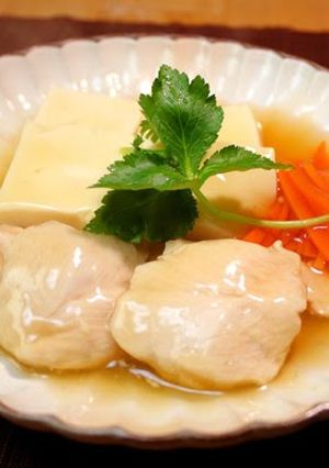 A picture of Easy and Quick Simmered Chicken Tenders and Tofu.