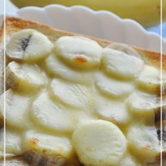 For Breakfast or as a Snack! Banana Cheese Toast A picture of For Breakfast or as a Snack! Banana Cheese Toast.
