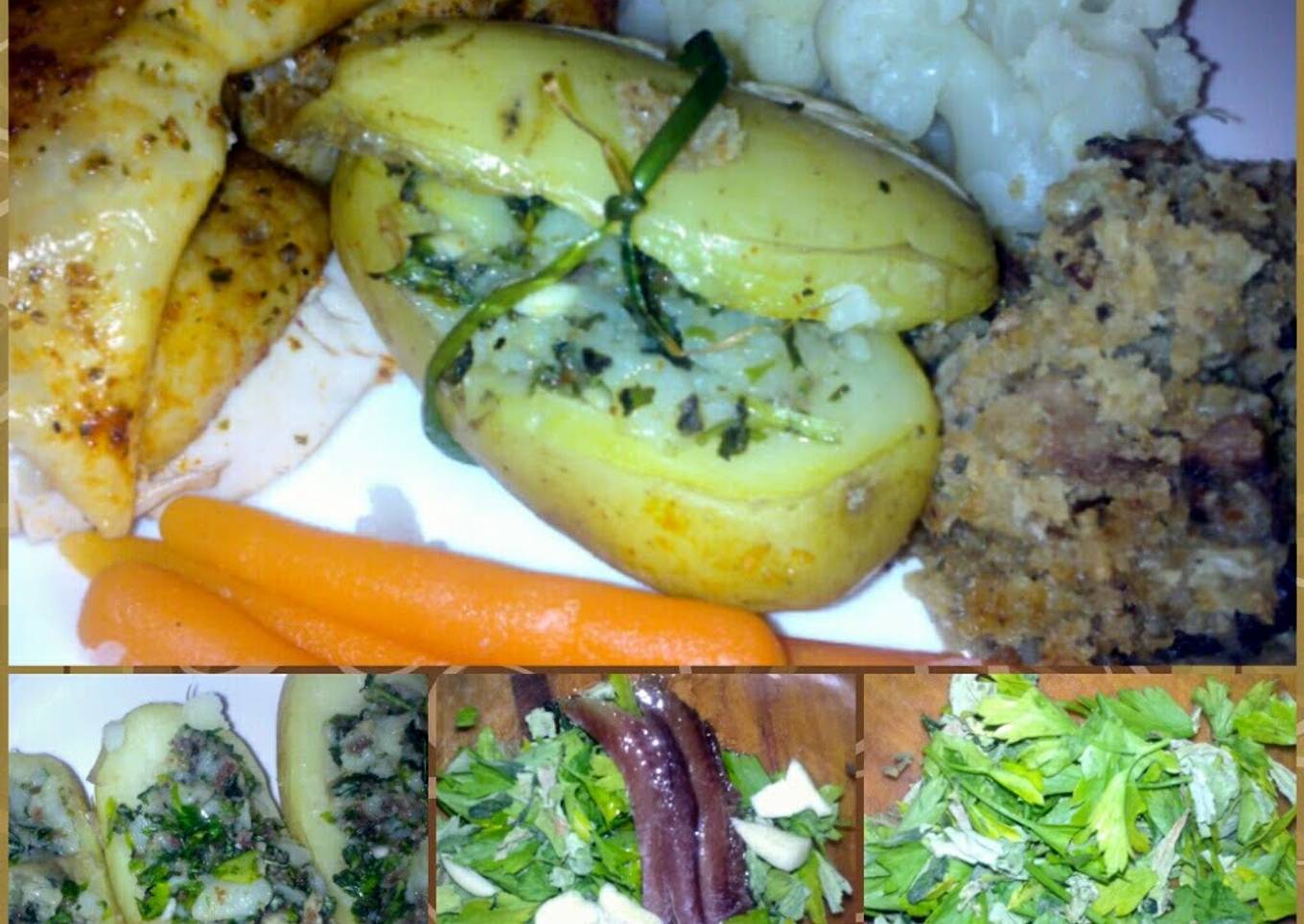 Sig's herb stuffed potatoes