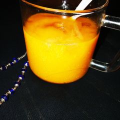 A picture of Mango slushie.