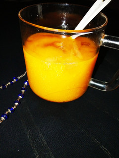 A picture of Mango slushie.