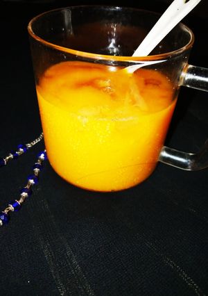 A picture of Mango slushie.
