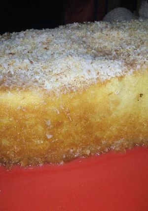 Una foto de Budín de coco tostado