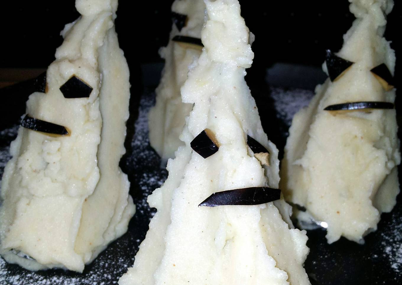 AMIEs HALLOWEEN Ghost POTATO Puree (Mashed Potatoe)