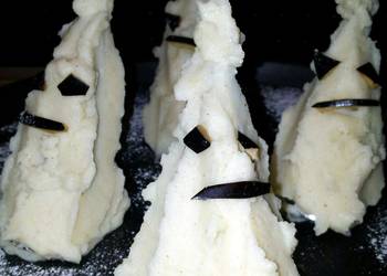 How to Recipe Perfect AMIEs HALLOWEEN Ghost POTATO PureeMashed Potatoe