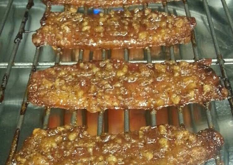 Easiest Way to Prepare Super Quick Homemade Caramelized Pecan Bacon