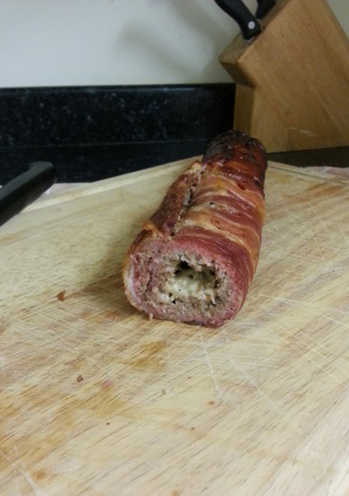 A picture of bacon roll.