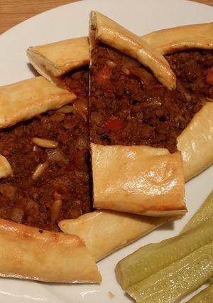 A picture of Lahmacun - Minced Meat Pide.