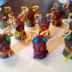 A picture of Rudolph Christmas Chocolate Bites ..