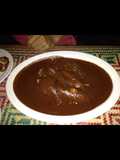 Red mole with chicken