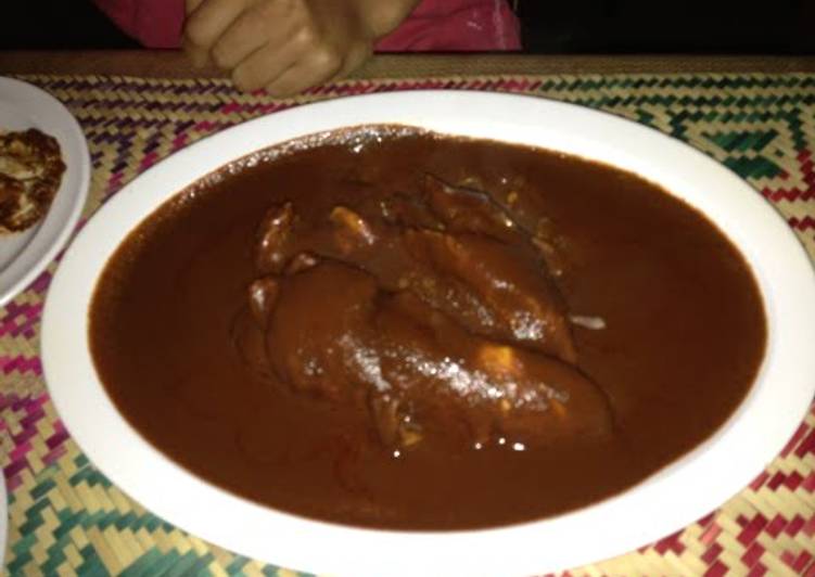 Recipe of Perfect Red mole with chicken