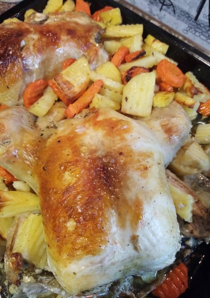 Курочка, запечённая в рукаве