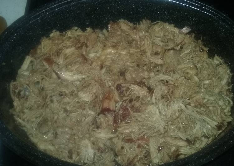 No sauce required pulled pork