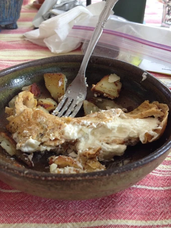 Recipe Cream Cheese Stuffed Egg Omelet the Awesome  Really delicious