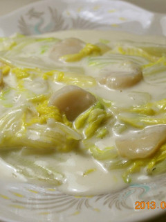 A picture of Easy Chinese-Style Creamy Chinese Cabbage & Scallops.