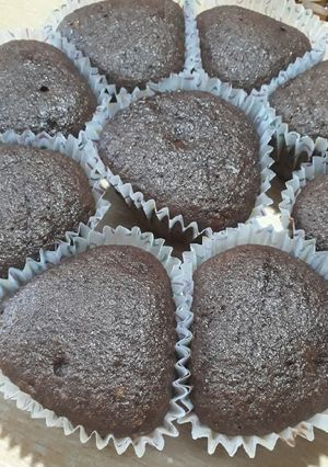 Una foto de Muffins integrales de banana y chocolate