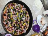 بيتزا بعجينة العشر دقائق