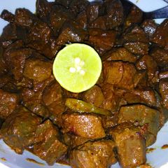 A picture of Tikka kaleji (beef).