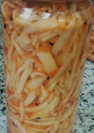 صورة لوصفة مخلل المانجو 🤤