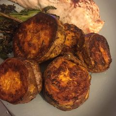 A picture of Oven ‘Fried’ Sweet Potato Fondants.