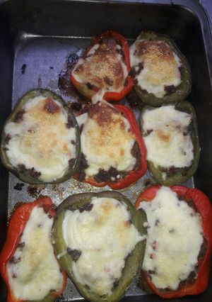 Una foto de Morrones rellenos !