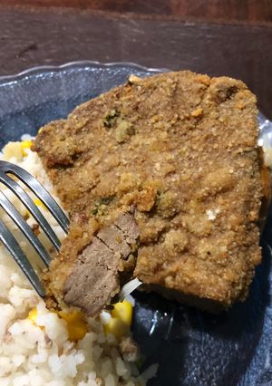 Una foto de Milanesa de hígado 🥩 súper económico