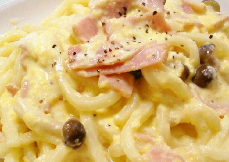 Recipe of Any-night-of-the-week Udon Carbonara