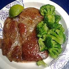 Mary's steak A picture of Mary's steak.