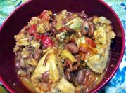 A picture of honey garlic chilli chicken