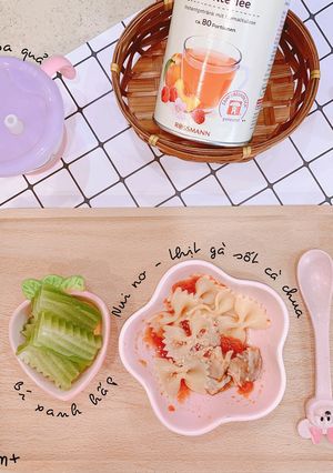 Hình của món Nui nơ thịt gà sốt cà chua 🧡.