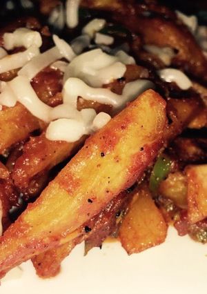 صورة لوصفة بطاطس بالصويا🍟✨