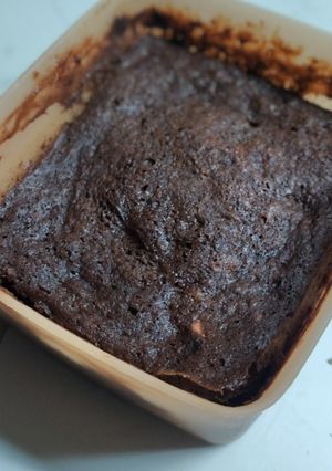 Una foto de Brownie de banana y huevo