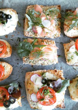 Lazacos bruschetta recept fotója