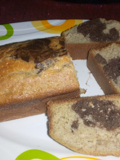 A picture of Marble cake loaf.