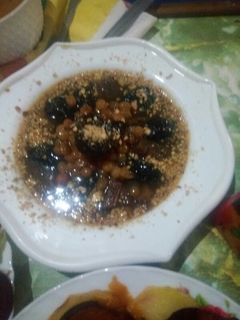 صورة لوصفة طاجين لحم الحلو