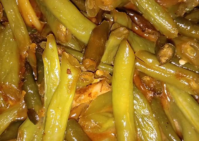 Resep Ace buncis cabe hijau, Bikin Ngiler