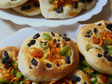 بيتزا الكبده والخضار