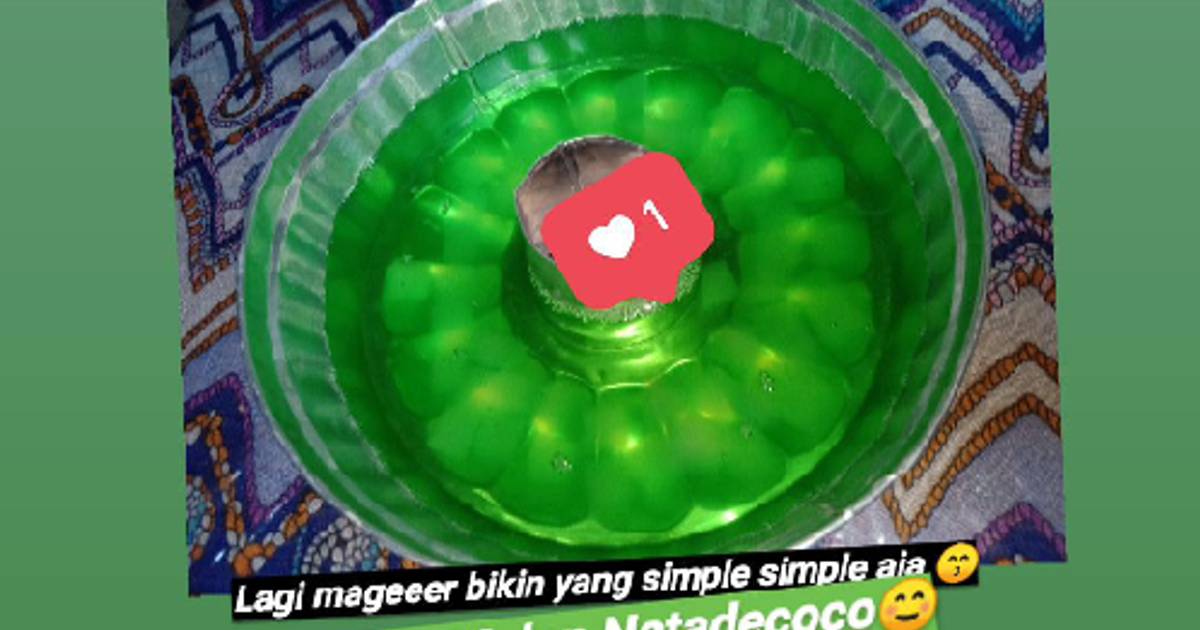 816 resep  puding  nata de coco enak dan sederhana Cookpad