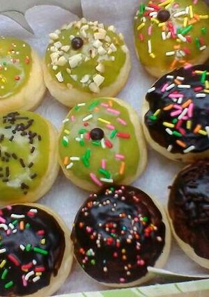 Foto resep Donat coklat & matcha🍩