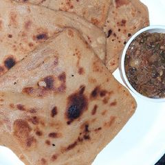 Layered square paratha A picture of Layered square paratha.