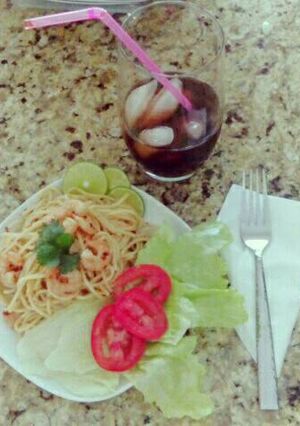 Una foto de Espagueti con Camarón