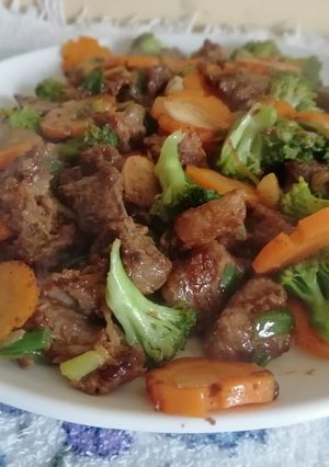 A picture of Delicious beef stir fry#4weekschallenge.