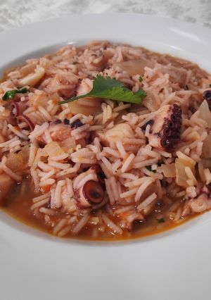 Una foto de Arroz de Pulpo (Arroz de Polvo - receta portuguesa)