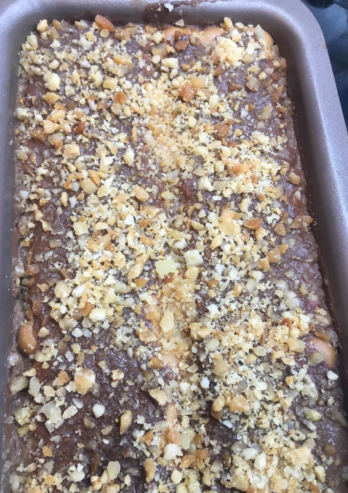 Una foto de Tarta de galletas, chocolate y natillas