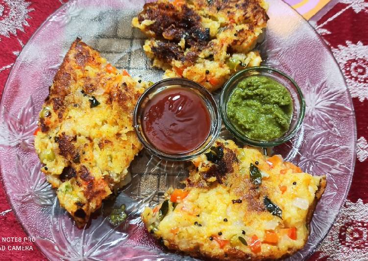 Step-by-Step Guide to Prepare Veggie delite pan cooked Dhokla