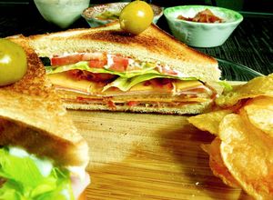 Una foto de Club sándwich