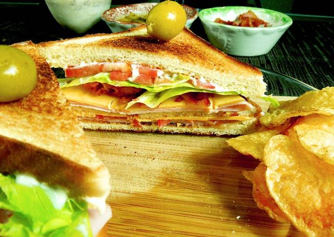 Club sándwich Receta de Rico Sabor- Cookpad
