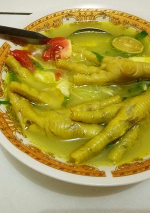 Foto resep Soto ceker kuah kuning